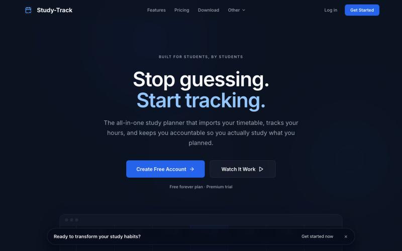 Study-Track | Free Study Planner, Study Tracker — screenshot