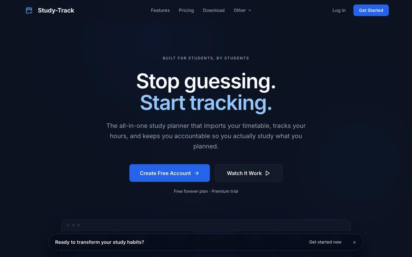 Study-Track | Free Study Planner, Study Tracker — screenshot