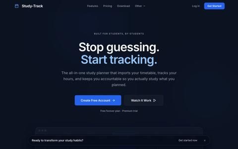 Study-Track | Free Study Planner, Study Tracker — screenshot