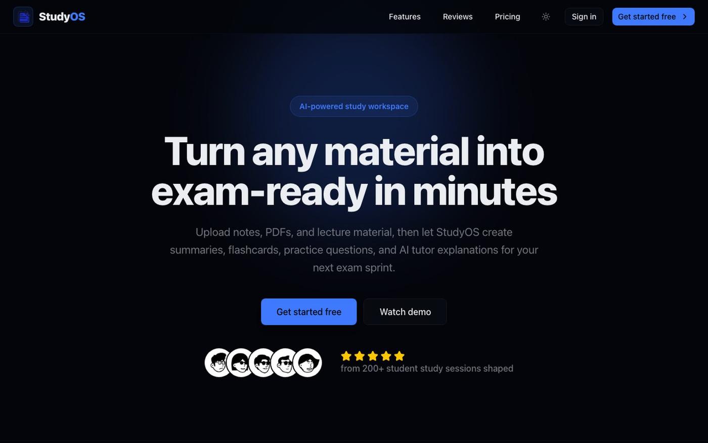StudyOS - Study Smarter with AI — screenshot