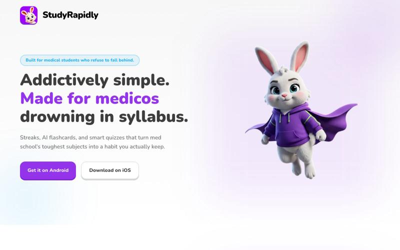 StudyRapidly: Made for Medical Students — screenshot