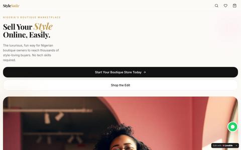 StyleSuite — Sell Your Style Online | Nigerian Boutique Marketplace — screenshot