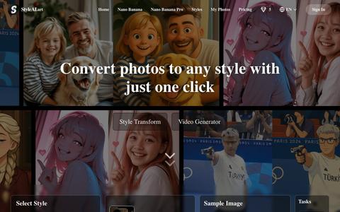 Style AI - Convert the Photo Image to any Style. — screenshot
