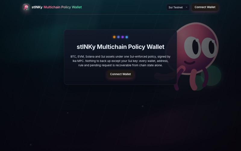 stINKy Multichain Policy Wallet — screenshot