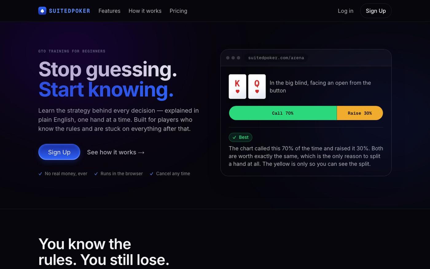 Suited Poker — screenshot