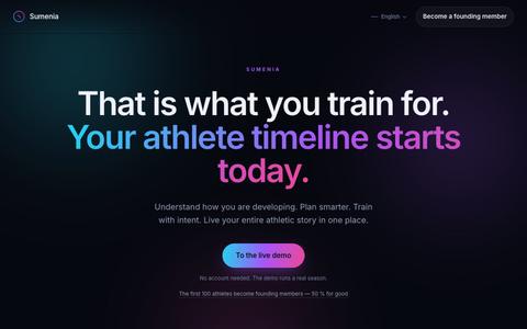 Sumenia — Understand Your Training — screenshot