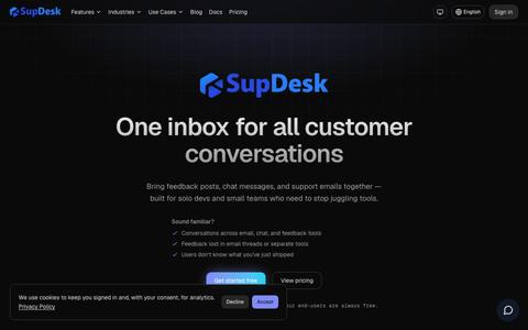SupDesk — Customer Support Software & Help Desk for Small Teams — screenshot