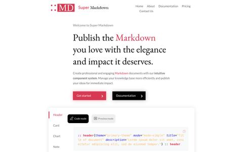 Markdown with style | Super Markdown — screenshot
