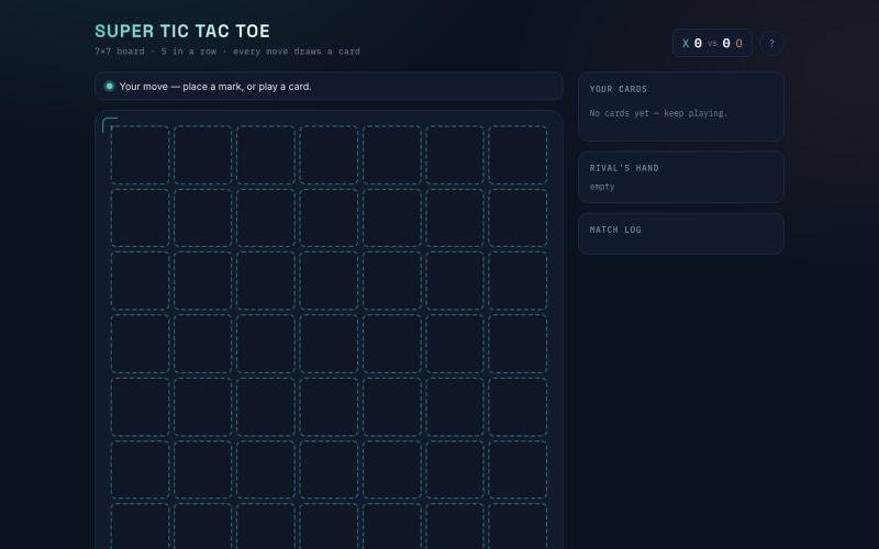 Super Tic Tac Toe — screenshot