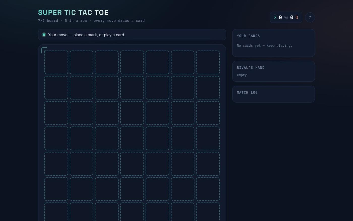 Super Tic Tac Toe — screenshot