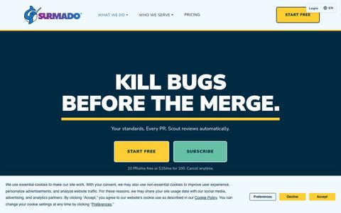 Surmado Code Review | Improve Every PR — screenshot