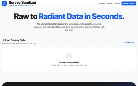 Survey Sanitizer | Data Integrity Pro — screenshot