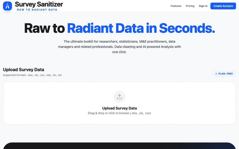 Survey Sanitizer | Data Integrity Pro — screenshot