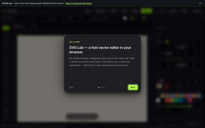 SVG Lab - Free Online SVG Editor in Your Browser — screenshot