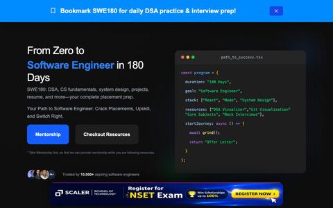 SWE180 - Best Preparation and Learning Platform — screenshot