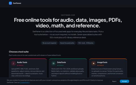 Swiftener — Free online tools — screenshot