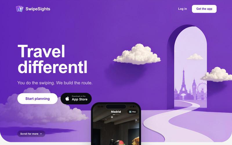 SwipeSights — Plan Group Trips by Swiping | Free Itinerary Maker — screenshot