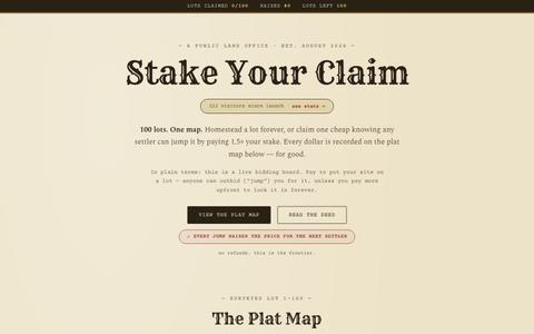 syc.lol — Stake your claim — screenshot