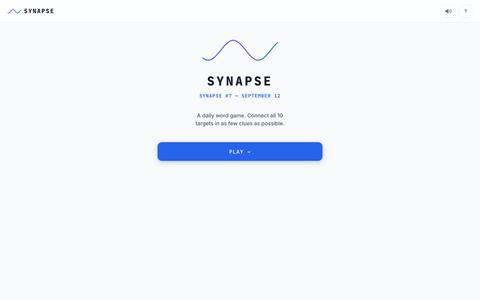 Synapse - Daily Word Game — screenshot