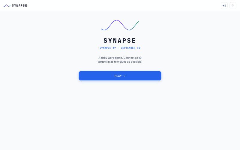 Synapse - Daily Word Game — screenshot