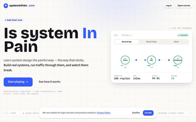 systemInPain — screenshot
