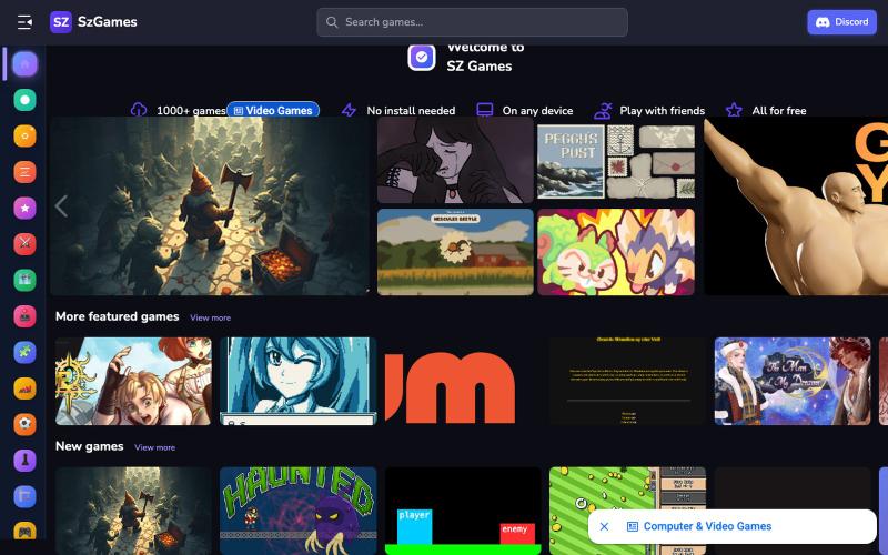 SZ Games - Free Online Browser Games | Play 1000+ Games — screenshot