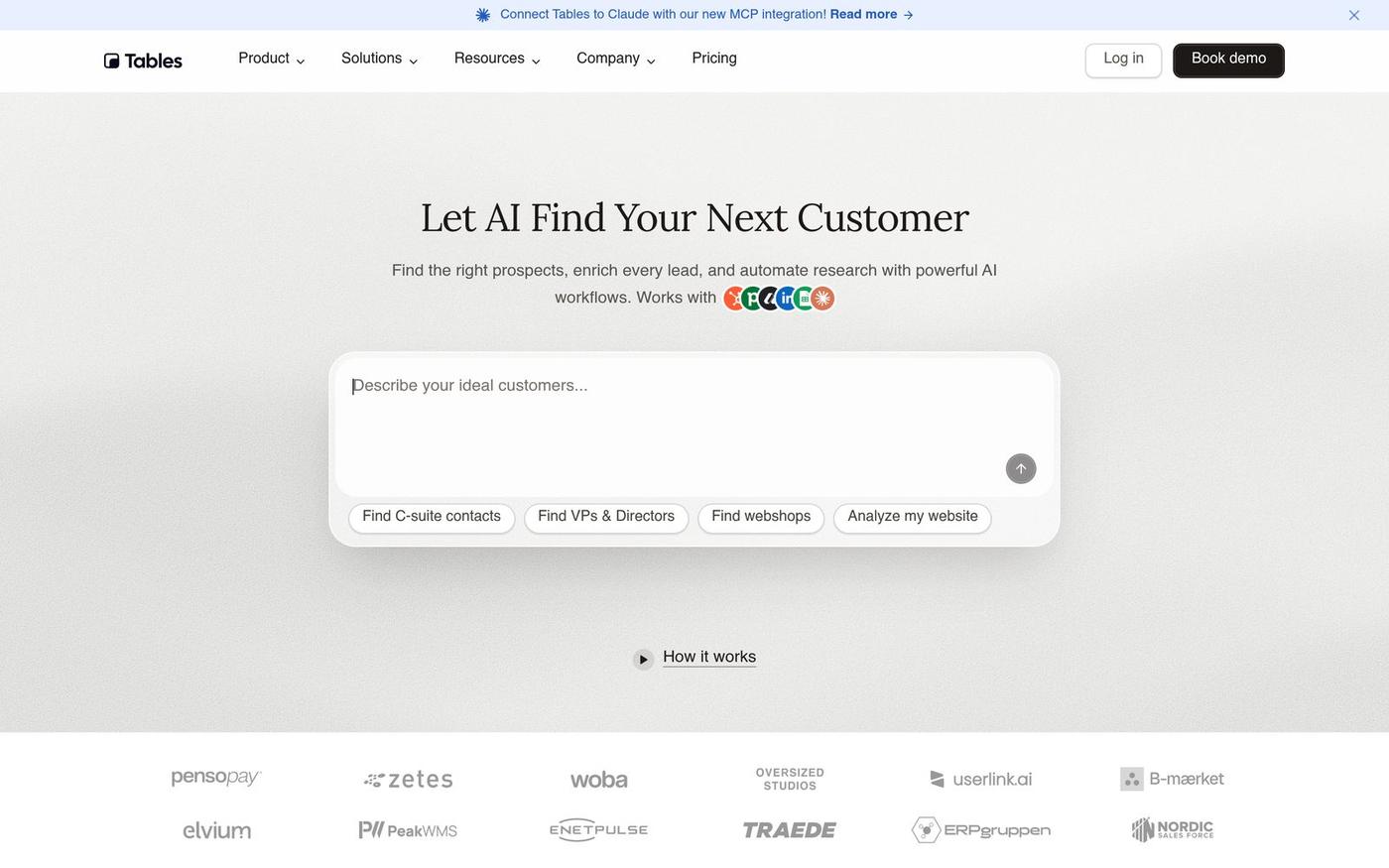 Tables - Source Quality Leads | Over 300 million verified contacts — screenshot