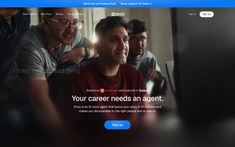 Talentpluto | The agent for your career — screenshot