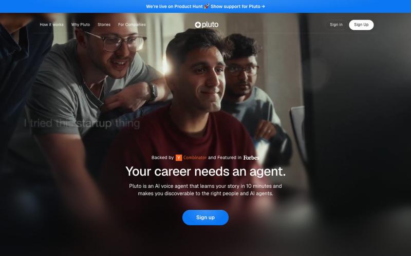 Talentpluto | The agent for your career — screenshot