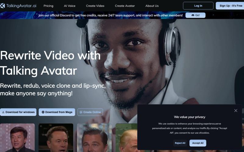 Best Talking Avatar AI in 2026 - TalkingAvatar — screenshot