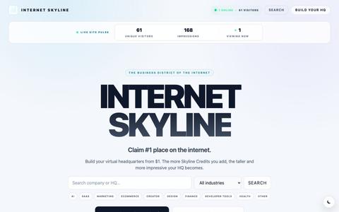 tallr.fun — Own Your Place in the Internet's Business Skyline — screenshot