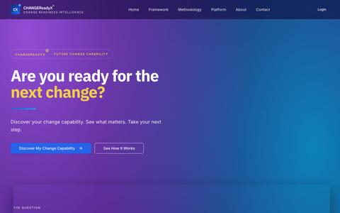 CHANGEReadyX® | Are You Ready For The Next Change? — screenshot