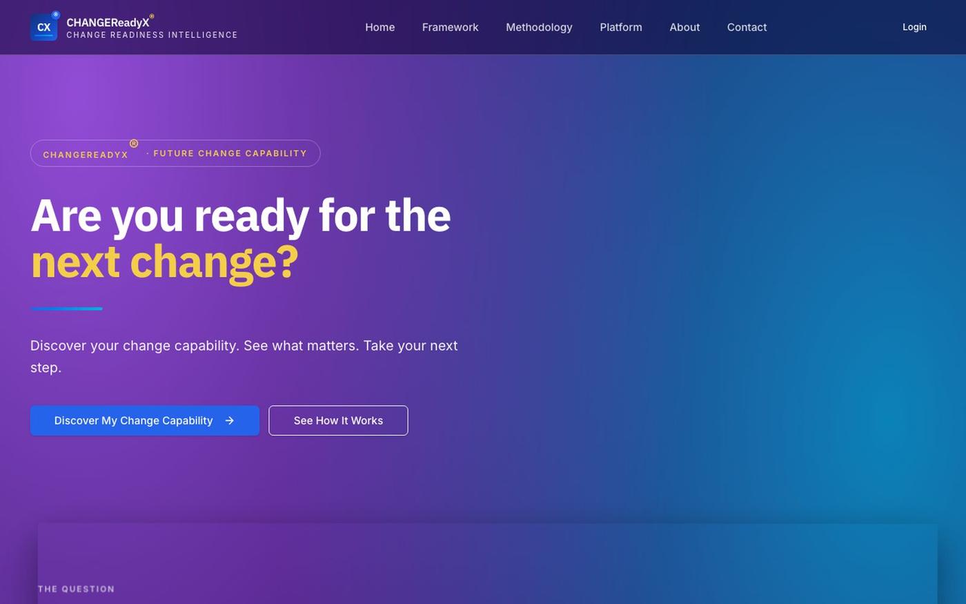 CHANGEReadyX® | Are You Ready For The Next Change? — screenshot