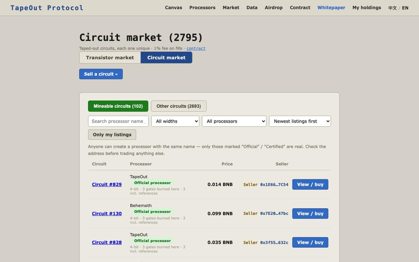TapeOut Protocol — 链上硬件制造商基础设施 — screenshot