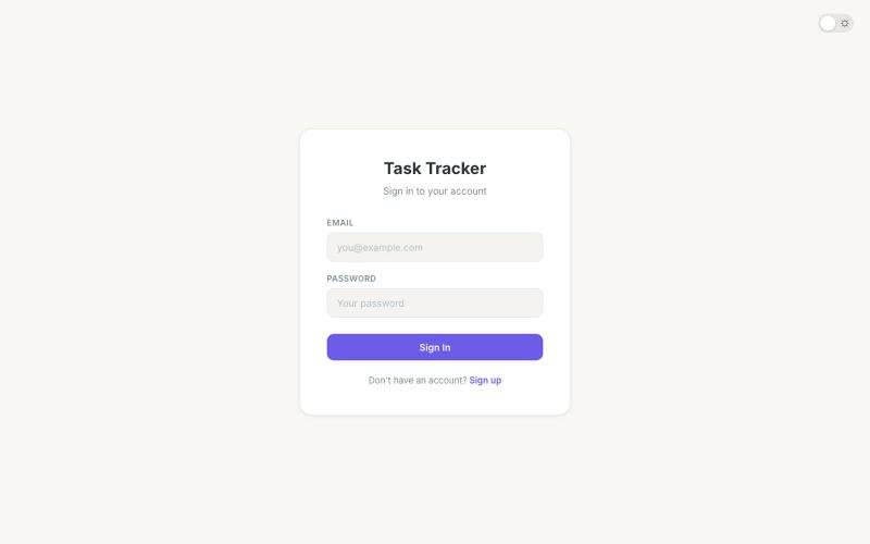 Task Tracker — screenshot