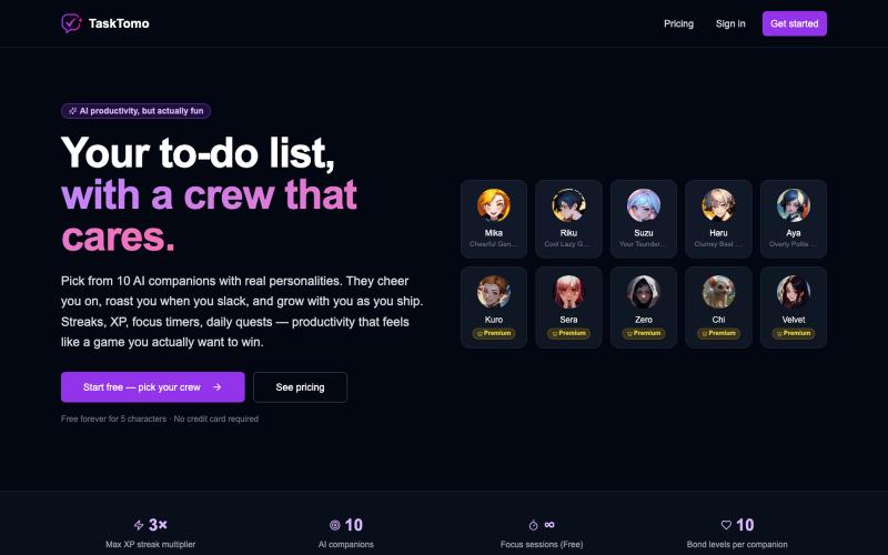 TaskTomo — screenshot