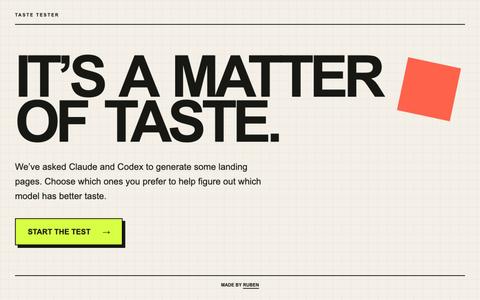 Which AI has better taste? — screenshot