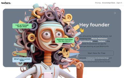 TaxHero – focus on building, we'll handle your taxes — screenshot