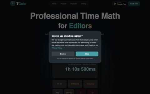 TCalc.it - Professional Time Calculator — screenshot