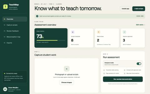 TeachMap — Know what to teach tomorrow — screenshot