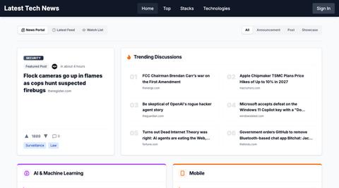 TechStacks - Technology Stack Sharing — screenshot