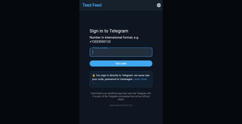 Teed Feed — screenshot