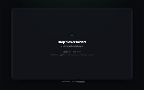 TermDrop: Send Files to Any SSH Server — screenshot