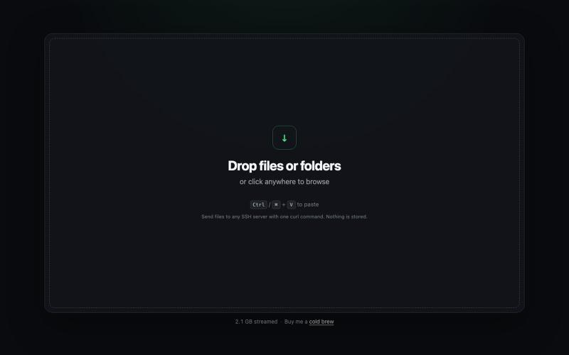 TermDrop: Send Files to Any SSH Server — screenshot
