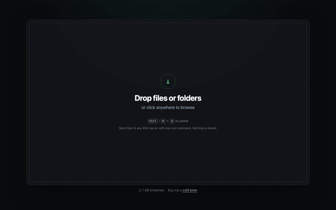 TermDrop: Send Files to Any SSH Server — screenshot