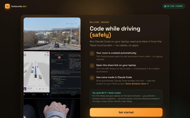 TeslaCode — screenshot