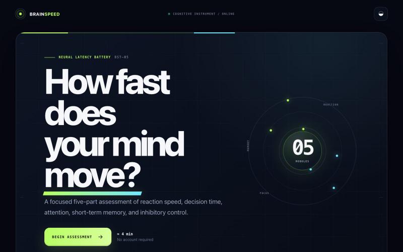 Brain Speed Test — screenshot
