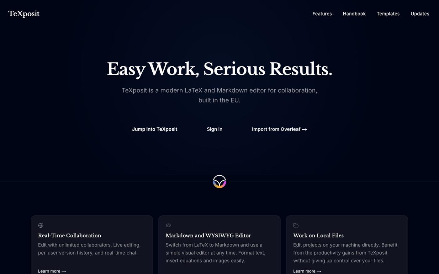 TeXposit - Modern Collaborative LaTeX Editor — screenshot
