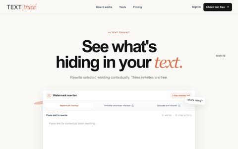 AI Text Rewriter & Unicode Text Tools — screenshot