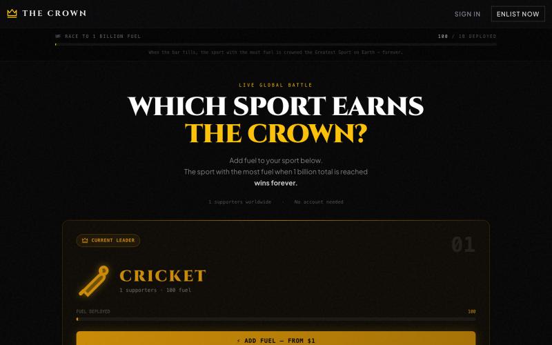 THE CROWN — screenshot